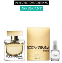 Carregar imagem no visualizador da galeria, Decant do Perfume D&G The One + 1 Brinde Grátis COD.98202