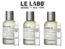 Carregar imagem no visualizador da galeria, kit 3 Decants do Perfume Le Labo The Noir 29 + Santal 33 + Vanille 44 + 1 Brinde Gratis cod.45224