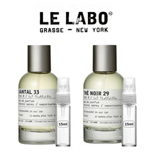 Carregar imagem no visualizador da galeria, kit 2 Decants : Decant do Perfume Le Labo The Noir 29 + Santal 33 + 1 Brinde Grátis COD.45223