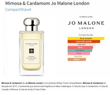Carregar imagem no visualizador da galeria, Decant do Perfume Jo Malone Mimosa & Cardamom + 1 Brinde Grátis COD.785694