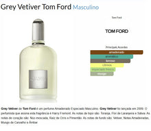 Carregar imagem no visualizador da galeria, Decant do Perfume Tom Ford Grey Vetiver + 1 Brinde Grátis COD.96603
