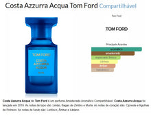 Carregar imagem no visualizador da galeria, Decant do Perfume Tom Ford Costa Azzurra Acqua  + 1 Brinde Grátis COD.96601
