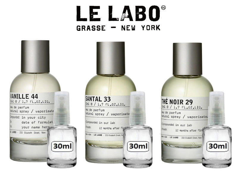 kit 3 Decants do Perfume Le Labo  The Noir 29 + Santal 33 + Vanille 44  + 1 Brinde Gratis cod.45224