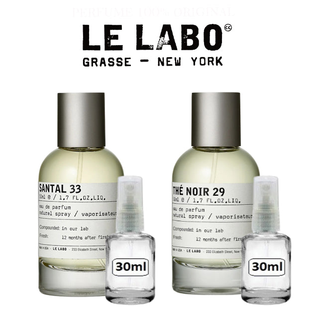 kit 2 Decants : Decant do Perfume Le Labo The Noir 29 +  Santal 33 + 1 Brinde Grátis COD.45223