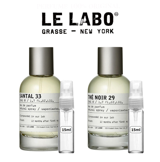 kit 2 Decants : Decant do Perfume Le Labo The Noir 29 +  Santal 33 + 1 Brinde Grátis COD.45223