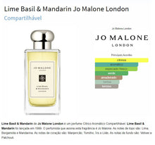 Carregar imagem no visualizador da galeria, Decant do Perfume Jo Malone Lime Basil &amp; Mandarin + 1 Brinde Grátis COD.45789
