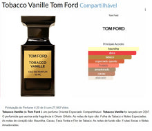 Carregar imagem no visualizador da galeria, Decant do Perfume Tom Ford T. Vanille + 1 Brinde Grátis COD.966554
