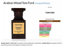 Carregar imagem no visualizador da galeria, Decant do Perfume Tom Ford Arabian Wood + 1 Brinde Grátis COD.96602

